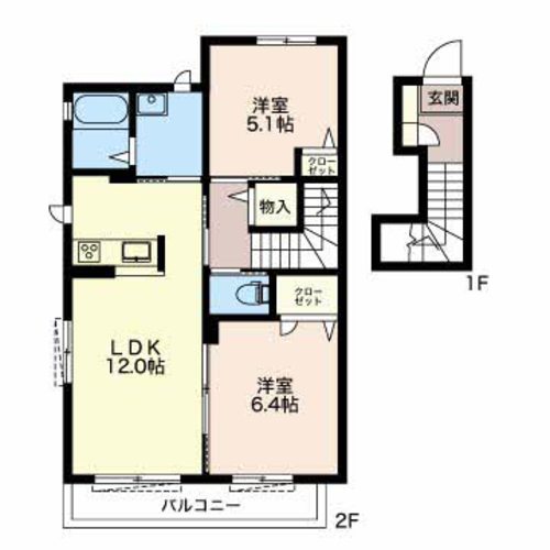 カナデール堀込の間取り