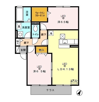 ベルジェⅠの間取り