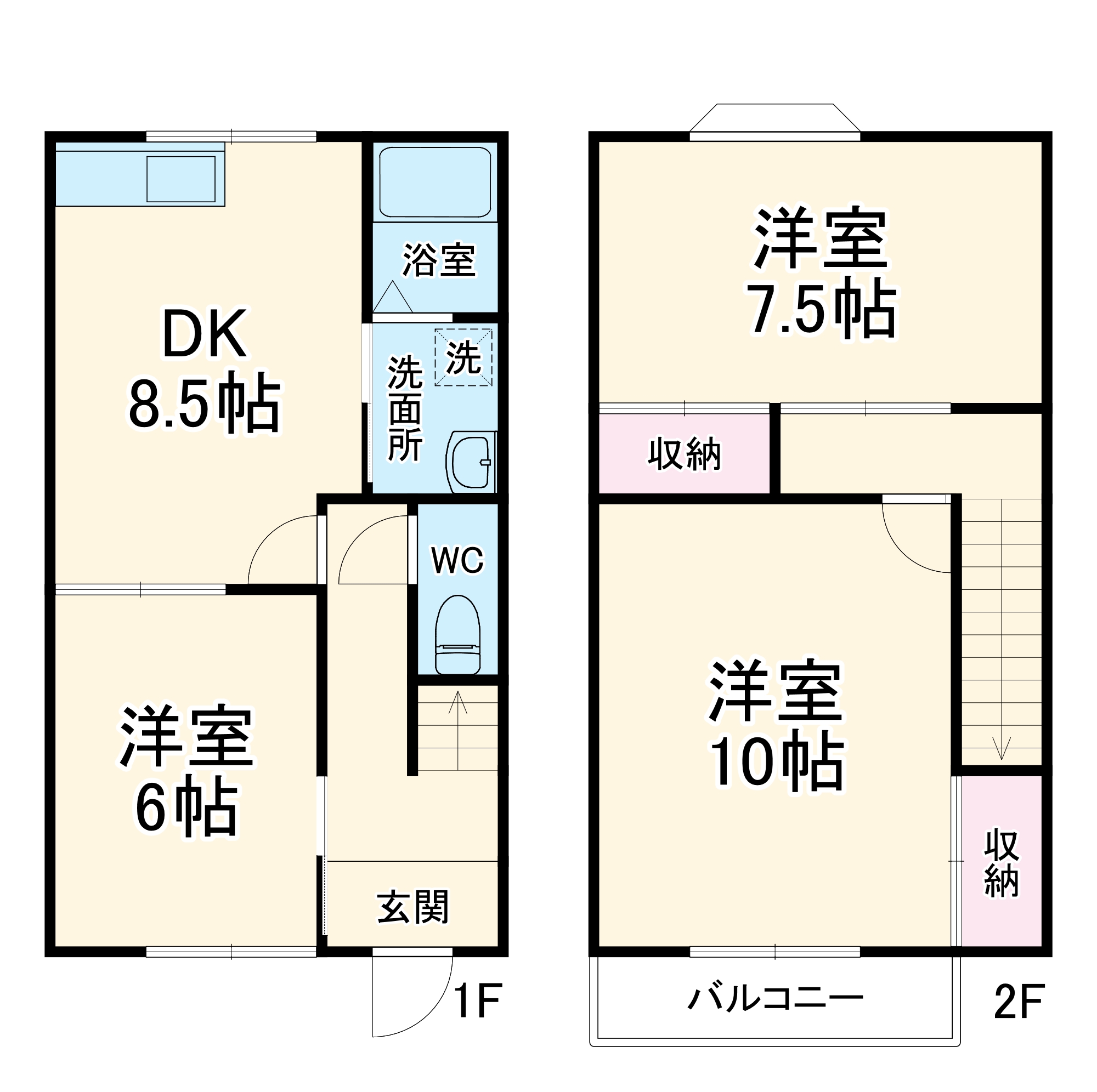 ハイヴィレッジBの間取り