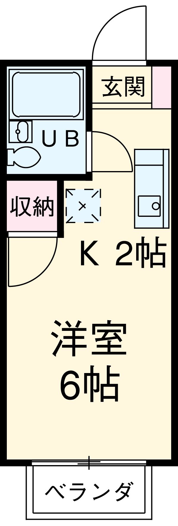 フラワーハイツⅠの間取り