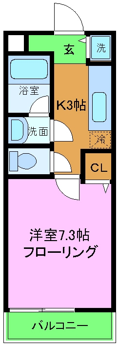 パセオ 久米田の間取り