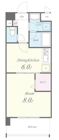 矢野口の完工年月(2007年12月)築の賃貸マンションの間取り