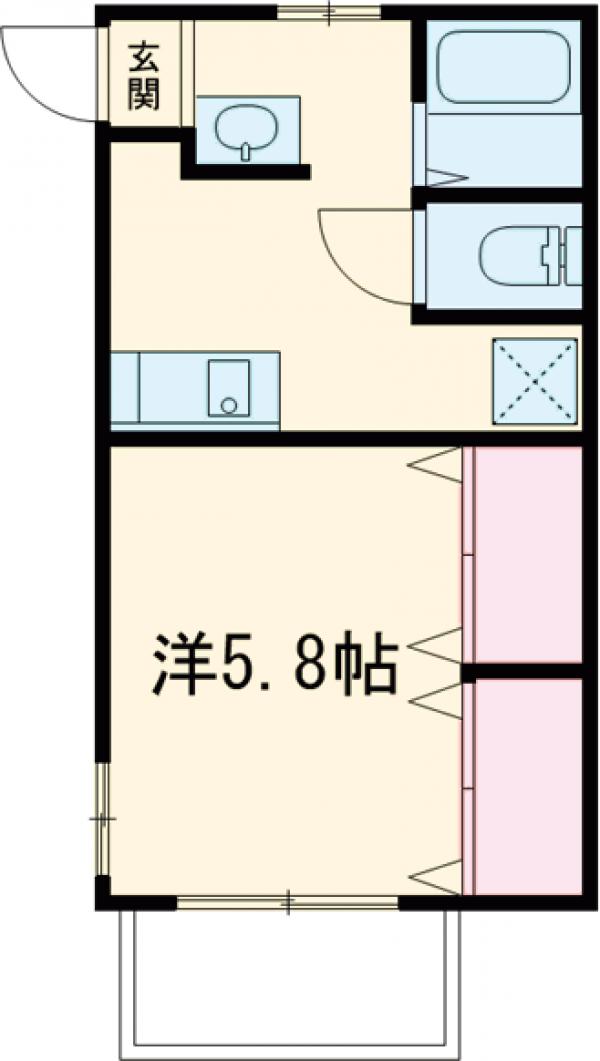 コーポアンドウの間取り