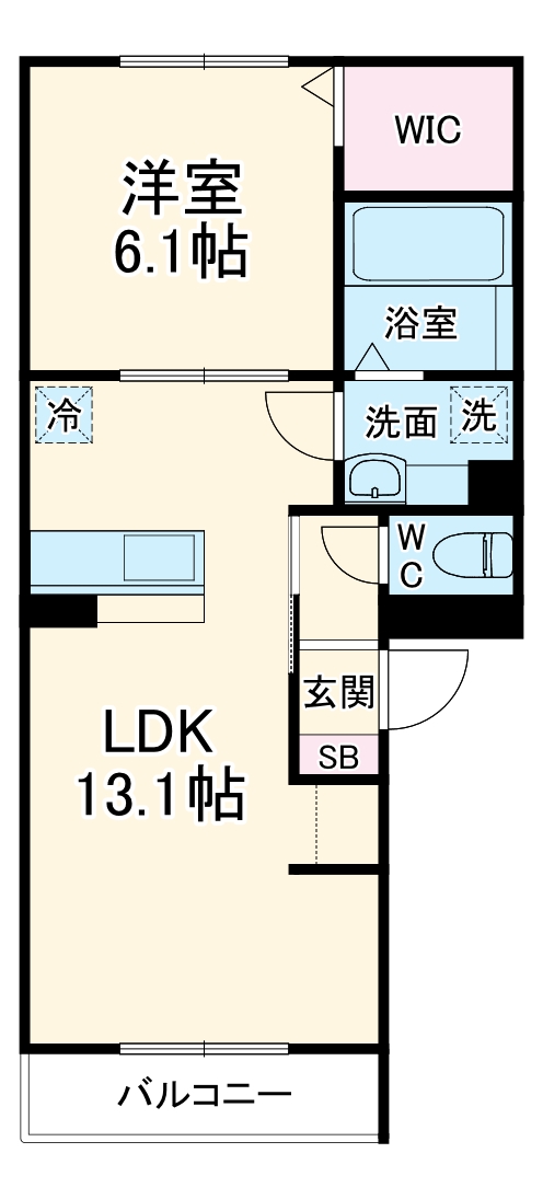 レクエルドKの間取り