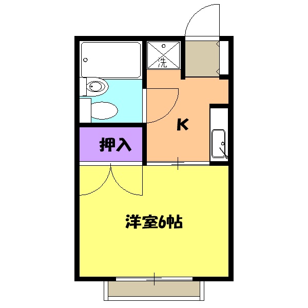 プレジール追分の間取り
