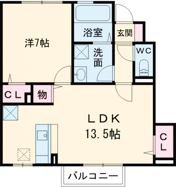 カスターノAの間取り