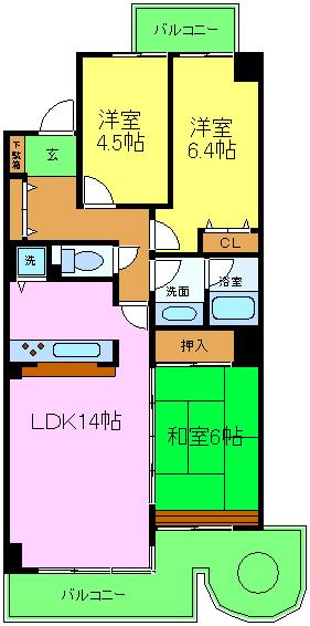 光明池アーバンライフの間取り