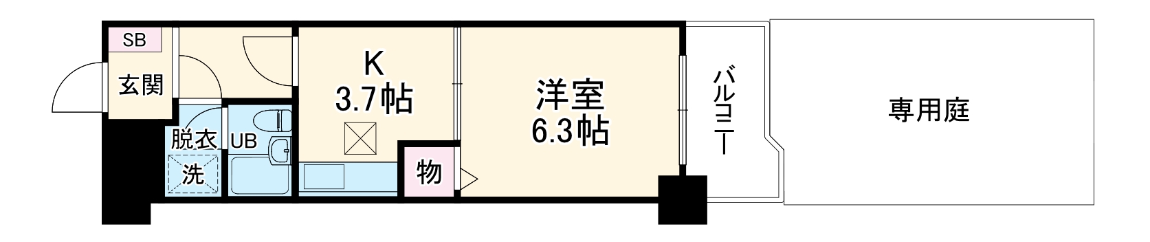 ライオンズマンション武蔵新城第2の間取り