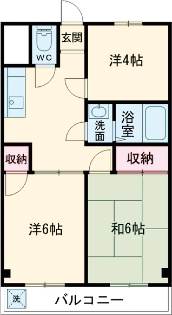 第1フクモトハイツの間取り