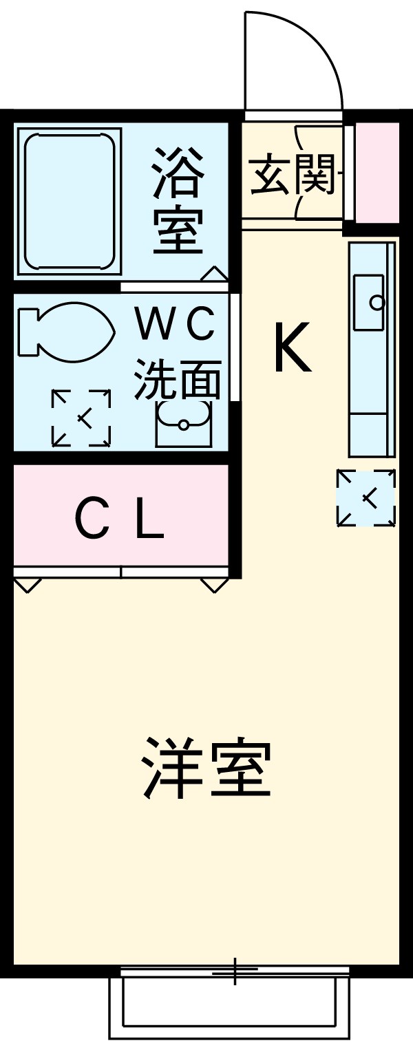 ヴェルデュール国立の間取り