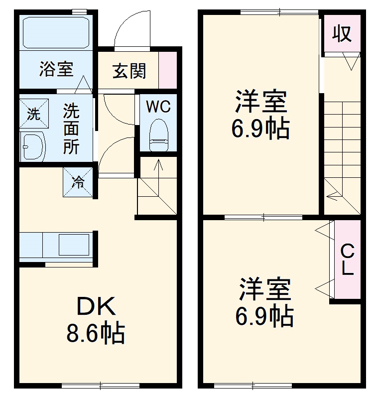 レジデンス向ヶ丘の間取り