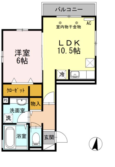 P.O.M 分倍河原の間取り