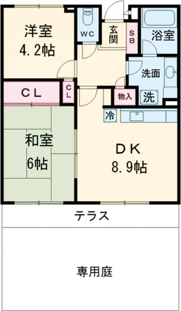 セリシエール国立の間取り