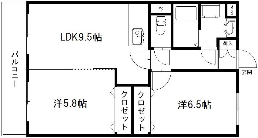 グランストーク松野の間取り