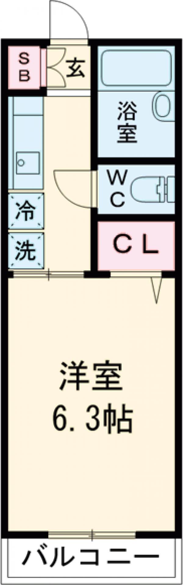 コーポオンタの間取り