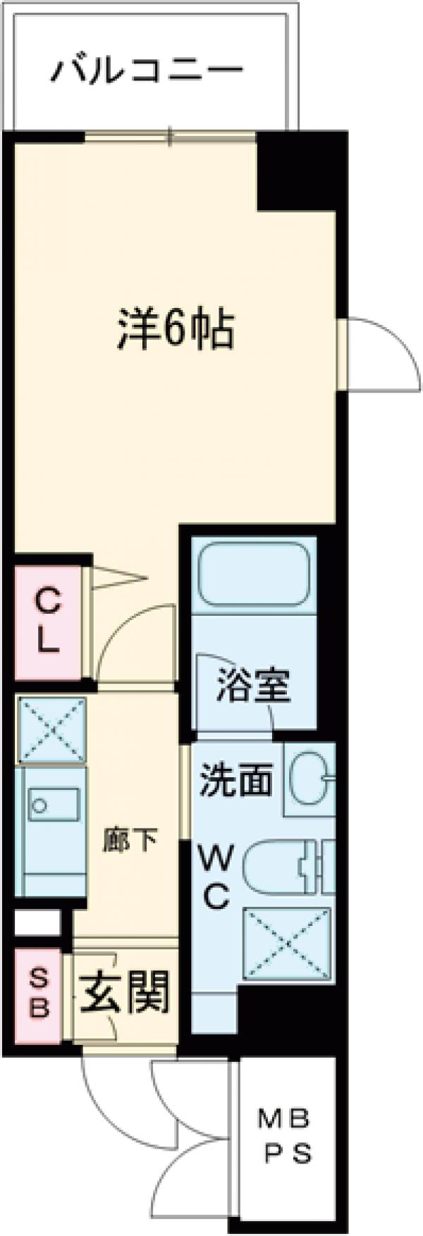 府中町の完工年月(2006年12月)築の賃貸マンションの間取り