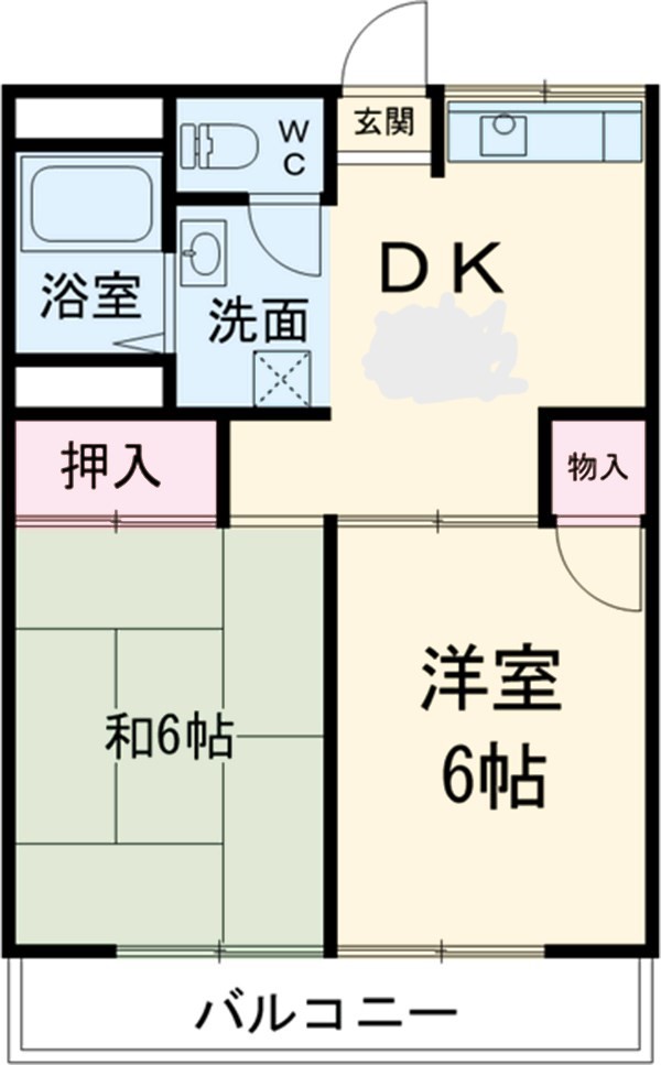 コーポサンレイの間取り