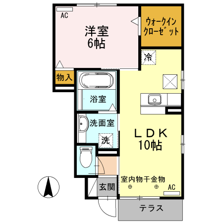 セジュール草薙の間取り