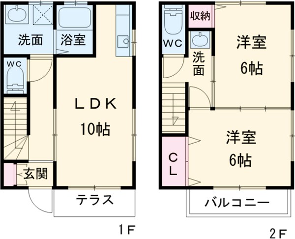 フランシーズ西府の間取り