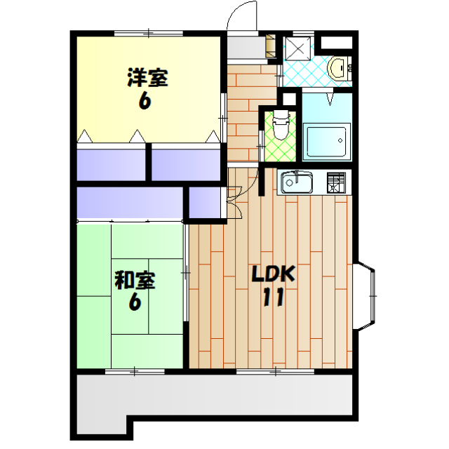 シャトレ上原の間取り