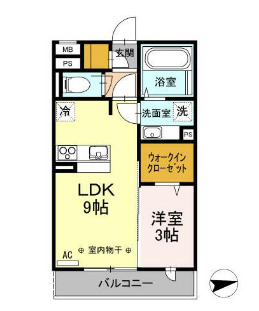 コゥジーコートの間取り