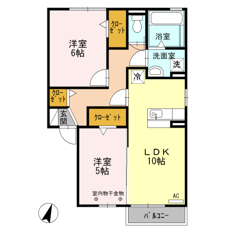 2/2 間取