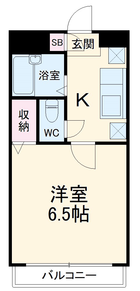 グランドール溝ノ口の間取り