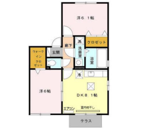 ウィスタリア Aの間取り
