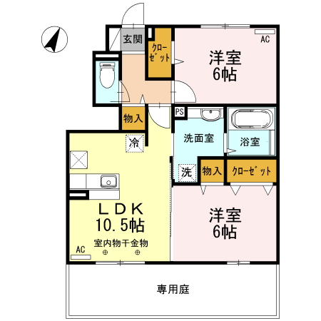 グリーンハイツ下里の間取り