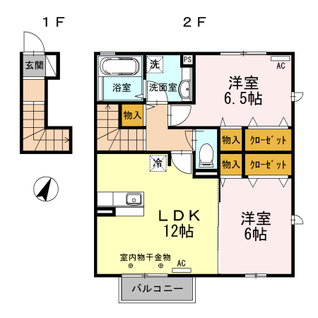 グリーンハイツ下里の間取り