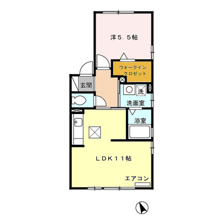 レジデンス ミツ2の間取り