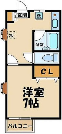 メゾンヌーベル・205号室の間取り