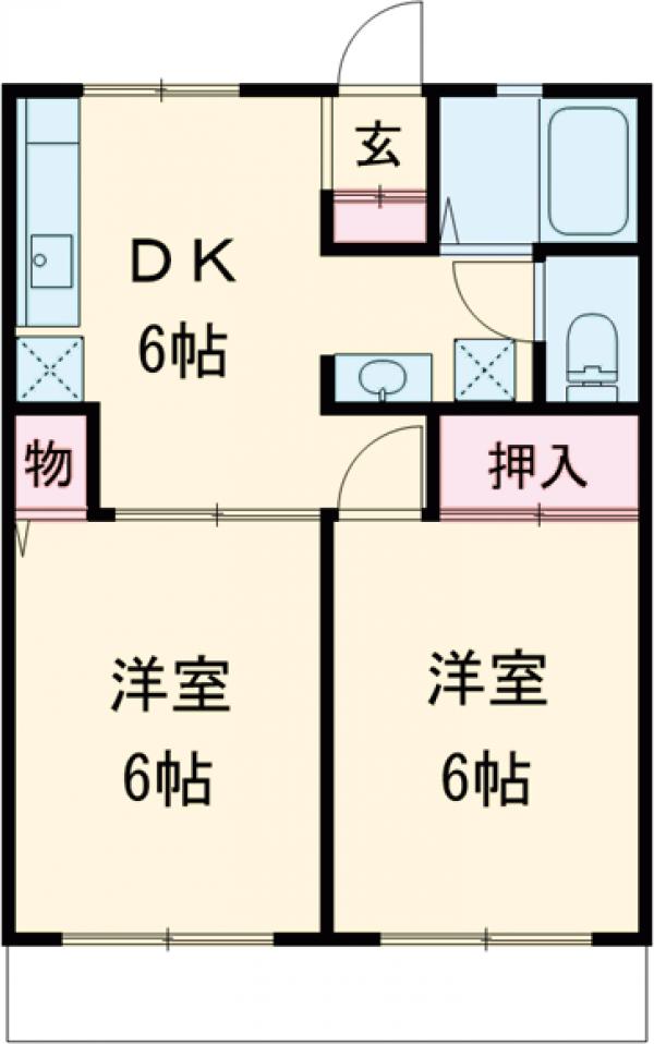 グリーンビュー国立の間取り