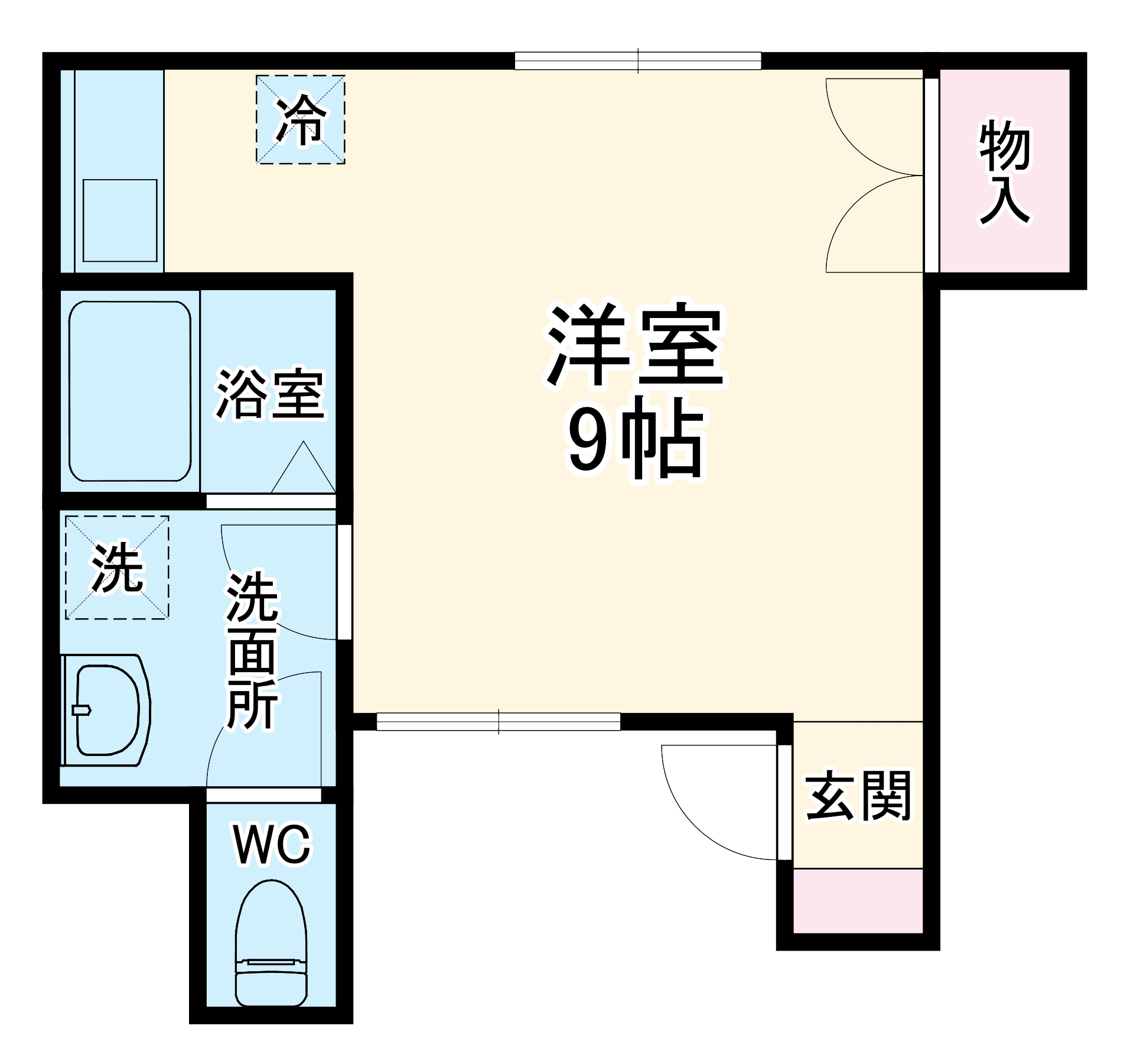 クレールエスパースの間取り