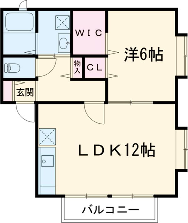 ソレジオAの間取り