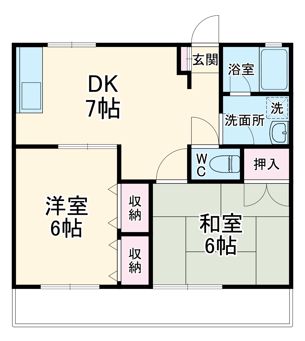梶ヶ谷ヒルハイツの間取り