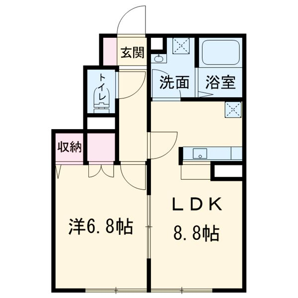 エルメゾン国立の間取り