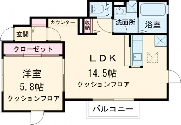 ウィロウブリッジの間取り