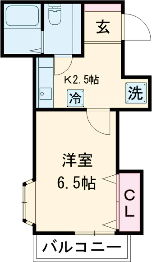 さくらコーポ・203号室の間取り