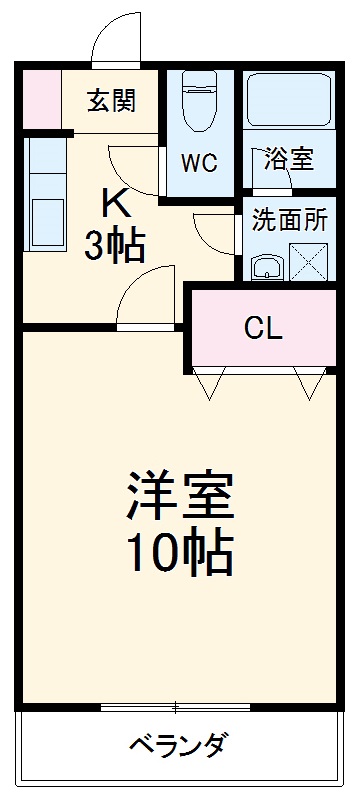 クレール新富の間取り