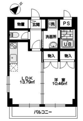 清水が丘の完工年月(2003年1月)築の賃貸マンションの間取り