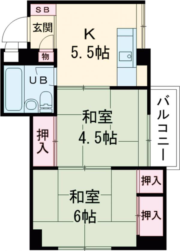 コーポ長崎の間取り