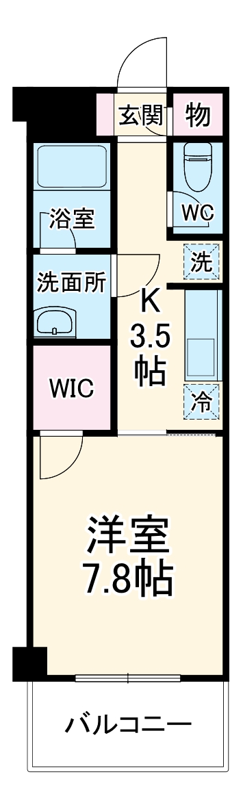 二子レジデンスの間取り