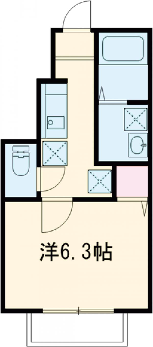 フラット四つ木Bの間取り