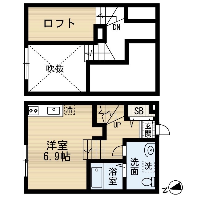 CUBE 西所沢の間取り