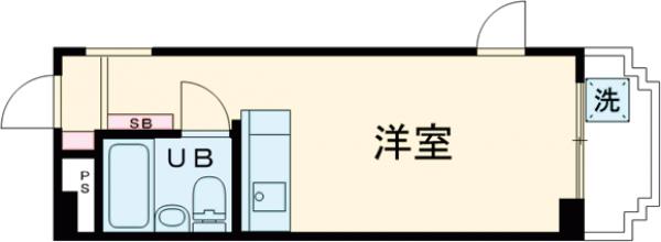 西つつじケ丘の完工年月(1989年4月)築の賃貸マンションの間取り