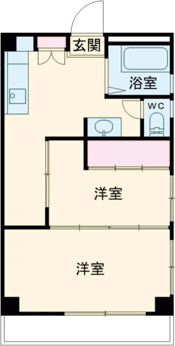 グリーンハイツ国立の間取り