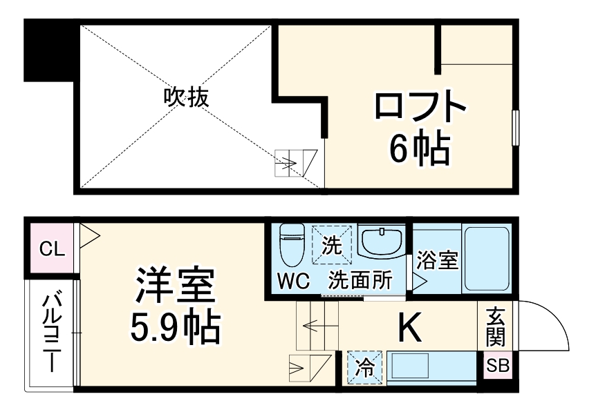 Cieloverde Ⅱの間取り