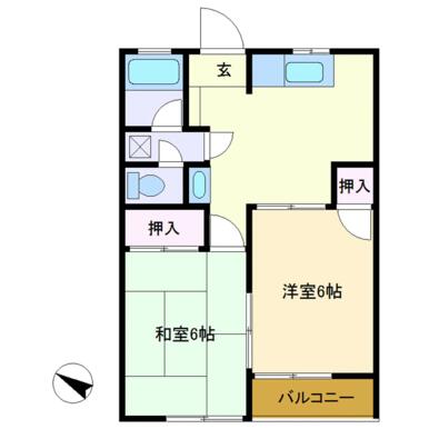 パレス新坂の間取り