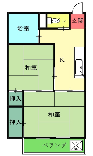 蔵王コーポの間取り